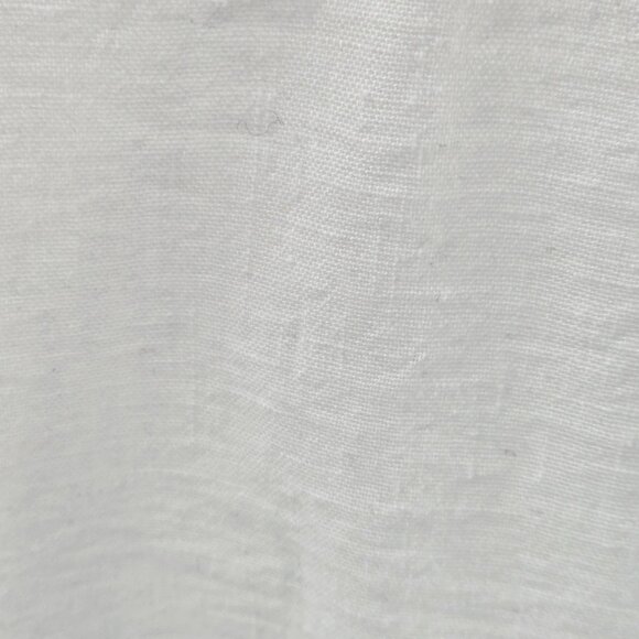 White Embroidered V-Neck Gauze Blouse - Picture 9 of 13